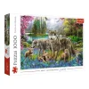 TREFL 1000 Piece Jigsaw Puzzle - Lupine family จิ๊กซอว์ 1000 ชิ้น