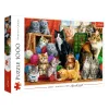 TREFL 1000 Piece Jigsaw Puzzle - Feline meeting จิ๊กซอว์ 1000 ชิ้น
