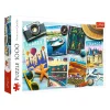 TREFL 1000 Piece Jigsaw Puzzle - Holiday Postcards จิ๊กซอว์ 1000 ชิ้น