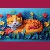 TREFL 160 Piece Jigsaw Puzzle - 40th anni Paper Art: Little cat จิ๊กซอว์เด็ก 6 ปี+