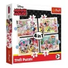 TREFL 4in1 Jigsaw Puzzle - Minnie with friends / Disney จิ๊กซอว์เด็ก 3 ปี+