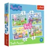TREFL 4in1 Jigsaw Puzzle - Holiday recollection / Peppa Pig จิ๊กซอว์เด็ก 3 ปี+