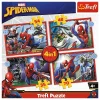 TREFL 4in1 Jigsaw Puzzle - The heroic Spider-Man / Spiderman จิ๊กซอว์เด็ก 4 ปี+