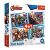 TREFL 4in1 Jigsaw Puzzle - Brave Avengers / The Avengers จิ๊กซอว์เด็ก 4 ปี+