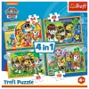 TREFL 4in1 Jigsaw Puzzle - Holiday Paw Patrol จิ๊กซอว์เด็ก 4 ปี+