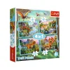 TREFL 4in1 Jigsaw Puzzle - Unique dinosaurs