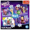 TREFL 4in1 Jigsaw Puzzle - Emotions rule / Inside Out 2 จิ๊กซอว์เด็ก 4 ปี+
