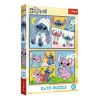 TREFL 2x70 Piece Jigsaw Puzzle - There's no boredom with Stitch
