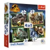TREFL 4in1 Jigsaw Puzzle - Threatening dinosaurs / Jurassic World จิ๊กซอว์เด็ก 4 ปี+