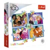 TREFL 4in1 Jigsaw Puzzle - The happy world of Disney / Disney 100 จิ๊กซอว์เด็ก 4 ปี+