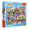 TREFL 4in1 Jigsaw Puzzle - Amazing Thomas จิ๊กซอว์เด็ก 3 ปี+