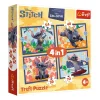 TREFL 4in1 Jigsaw Puzzle - Holidays in Hawaii / Stitch The Movie จิ๊กซอว์เด็ก 4 ปี+
