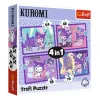 TREFL 4in1 Jigsaw Puzzle - Day with Kuromii จิ๊กซอว์เด็ก 4 ปี+