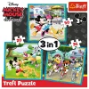 TREFL 3in1 Jigsaw Puzzle - Mickey Mouse with friends / Disney จิ๊กซอว์เด็ก 3 ปี+