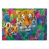 TREFL 500 PP Piece Jigsaw Puzzle - Tea Time: Tigers in the Jungle จิ๊กซอว์ 500 ชิ้น