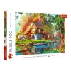 TREFL 500 Piece Jigsaw Puzzle - Cottage by the river จิ๊กซอว์ 500 ชิ้น