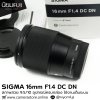 Sigma 16mm F1.4 DC DN