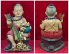 กุมารทองหลวงปู่แก้ว วัดสะพานไม้แก่น (ทองเหลืององค์ใหญ่สูงราวๆ12นิ้ว) อุดมวลสารตะกรุด 9 ดอก หายากมาก