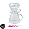 HARIO ชุดดริปเปอร์ V60 แก้ว พร้อมเหยือกแก้ว (แท้จากญี่ปุ่น) HARIO V60 Glass Dripper Set with Server