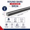 เหล็กเส้นกลม รุ่น SR24 ขนาด 6 มิล ยาว 10 เมตร