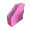 กล่องใส่แฟ้มกระดาษ#1ช่องสีชมพู(4x11x12นิ้ว)