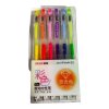 ปากกาหมึกเจล6สีนีออน#GGP191535หัว0.5มมแบบกด