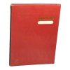 แฟ้มเสนอเซ็นต์ปกกระดาษแข็งใบโพธิ์#A4สีแดง17แผ่น/เล่ม