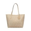 City tote ขาวลาย