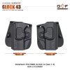 ซองปืนพกนอก Polymer รุ่น Glock 43 (Gen 1-5)