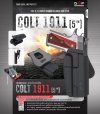 ซองพกนอก ปลดล็อคนิ้วโป้ง รุ่น COLT 1911 5"