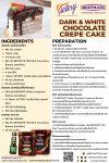 Dark & White Chocolate Crepe Cake Dark & White Chocolate Crepe Cake
