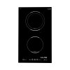 Built-in induction hob 2 burners 30 cm with ceramic glass and touch control