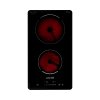 Built-in ceramic hob 2 burners 30 cm with Schott Ceran glass and slide control