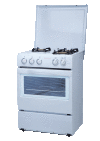 Gas oven with 3 burner gas stove and enamel coating