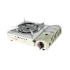 Portable gas stove with infrared burner and safety system