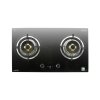 Built-in gas hob with brass burners and timer function