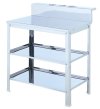 2 Burner Gas Stove Stand with Storage Rack and Bottle Holder