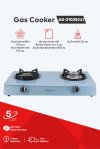 Double Burner Gas Stove with Infrared and Brass Burner