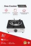 Single Burner Gas Stove with Cyclone Burner and Glass Top