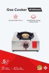 Single Burner Gas Stove with Brass Burner and Stainless Steel Top