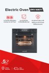 เตาอบไฟฟ้าแบบฝัง ขนาด 80 ลิตร 14 ฟังก์ชั่น สีดำด้าน โหมดใหม่ Air Fryer