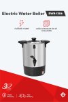 Electric water boiler with stainless steel 304 body and 6 liter capacity