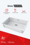 Granite Kitchen Sink 1 Bowl Undermount