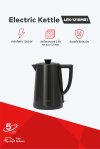 Electric kettle with double wall stainless steel and 1.2 liter capacity