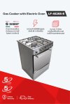 เตาอบไฟฟ้า 73 ลิตร พร้อมเตาแก๊ส 4 หัว Sabaf 4 ฟังก์ชั่น
