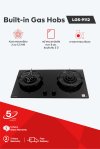 Lucky Flame Built-in Gas Hob 2 Burners LGS-9112 Triple Ring
