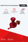 หัวปรับแรงดันแก๊ส ชนิดแรงดันสูง สีแดง รุ่นวาล์วเซฟตี้