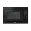 ไมโครเวฟแบบฝัง บิ้วอิน builtin ย่าง ปิ้ง คอมบิเนชั่น combination grill microwave oven 60cm 25L front ด้านหน้า สีดำ