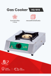 Single burner gas stove with brass burner and stainless steel body