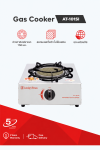 Single burner gas stove with infrared burner and full stainless steel body